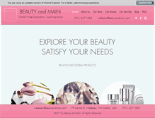Tablet Screenshot of beautyandmain.com